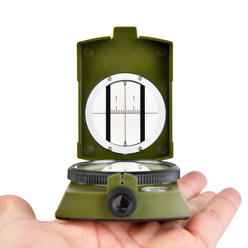 K4580S Multi-functional Outdoor Compass - High-precision Engineering Plastic for Professional Camping and Teaching Aid