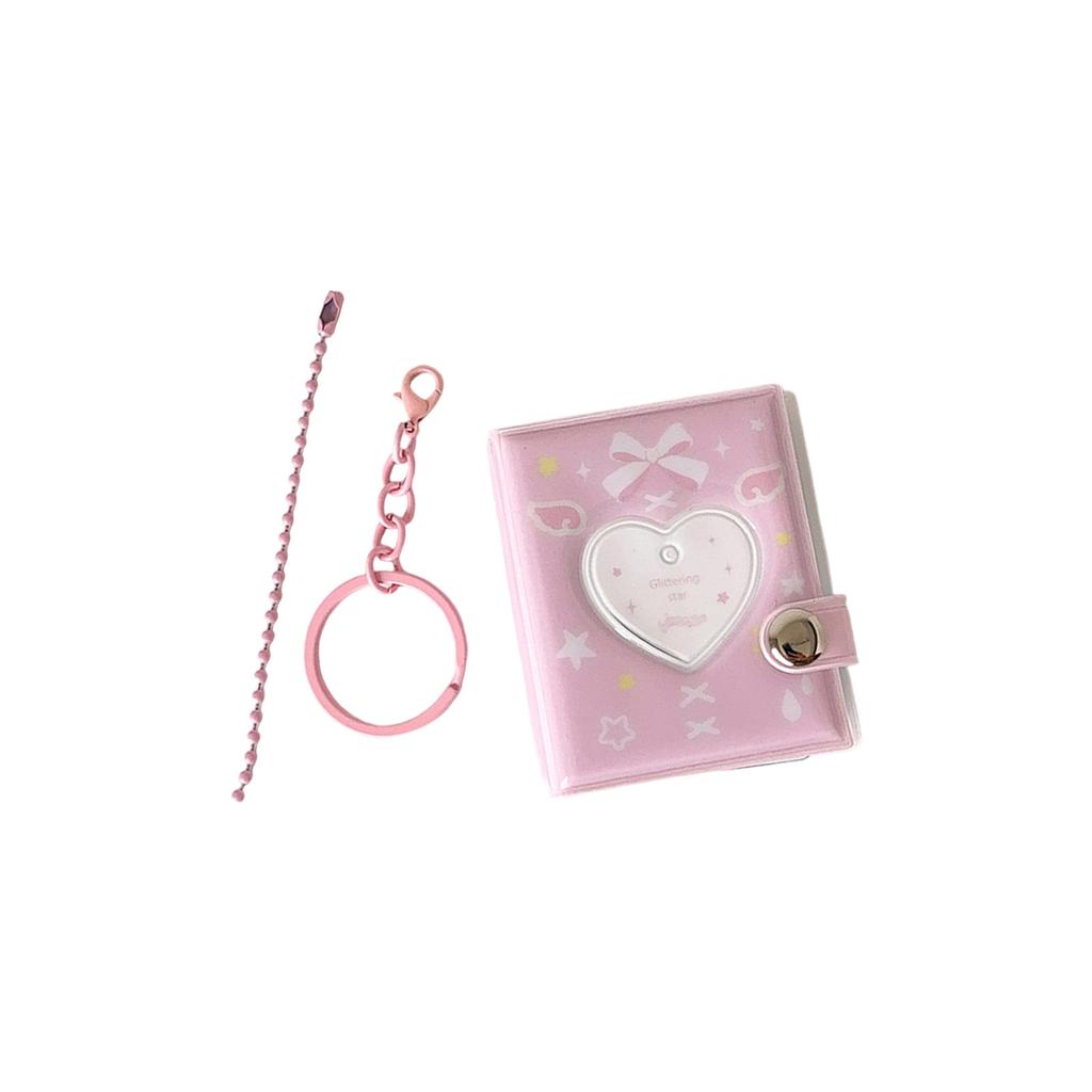 Durability PVC Card Holders Student Ids Photo Album Storage Book Sweet Bows Design For Fans School Essential Decoration