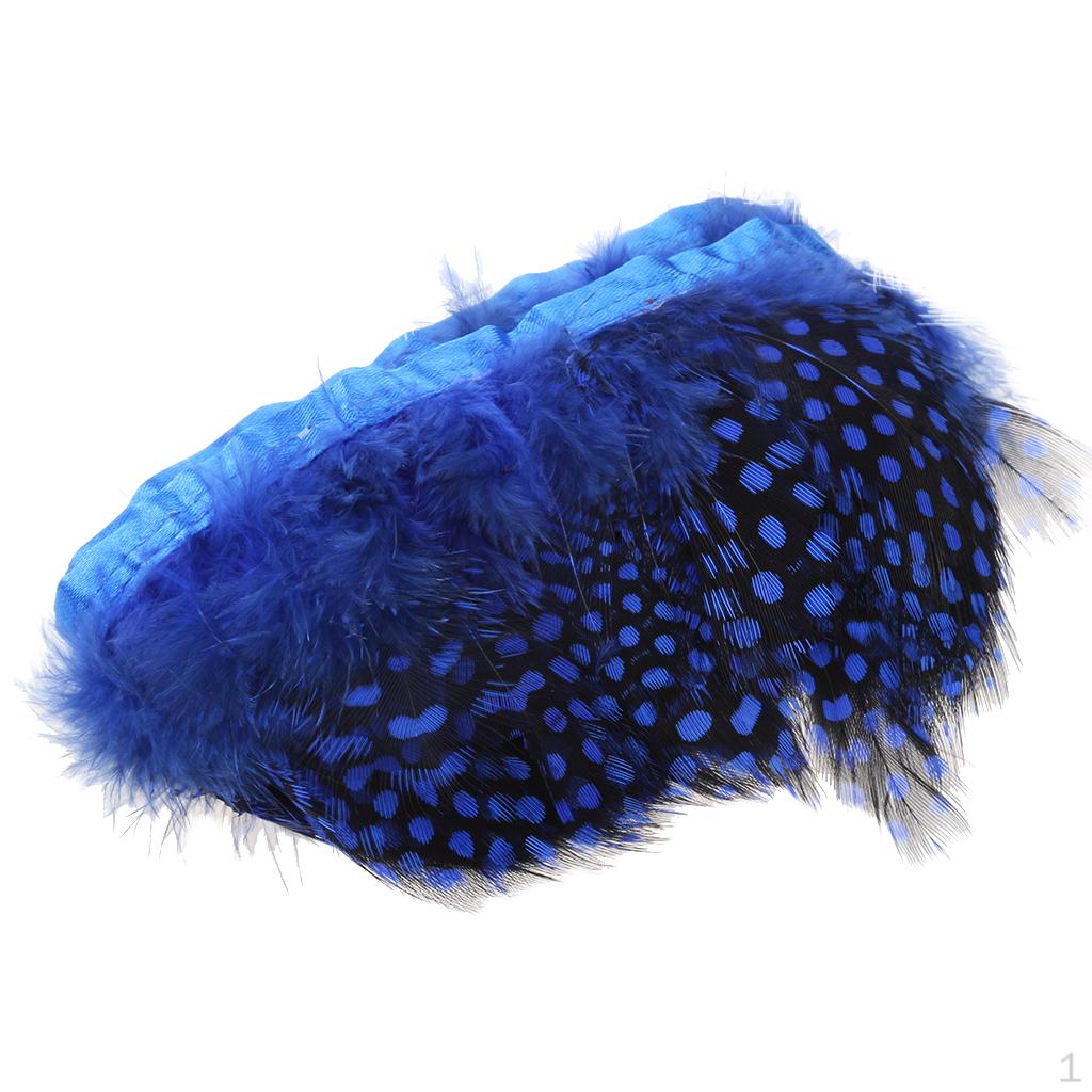 

2 Yard Dyed Chicken Feather Fringe Millinery Sewing Decoration -