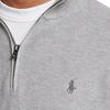 Polo Ralph Lauren FW23 Pony Embroidered Zip Collar Long Sleeve Knit Sweater Men Sweater Light-Gray 710920648-001