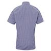 Premier Men's Micro Gingham Check Cotton Short-Sleeved Shirt