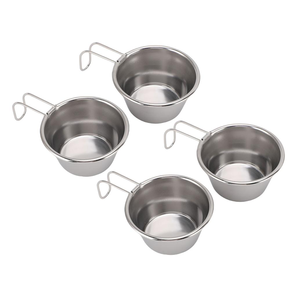 4 STÜCK Wandern Suppenschalen Kompakt Leicht Multifunktional Lebensmittelqualität Edelstahl Camping