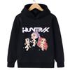 Fall and winter Kpop demon hunter children's hooded sweatshirt cute Kpop demon hunter tiger top Harajuku boys and girls