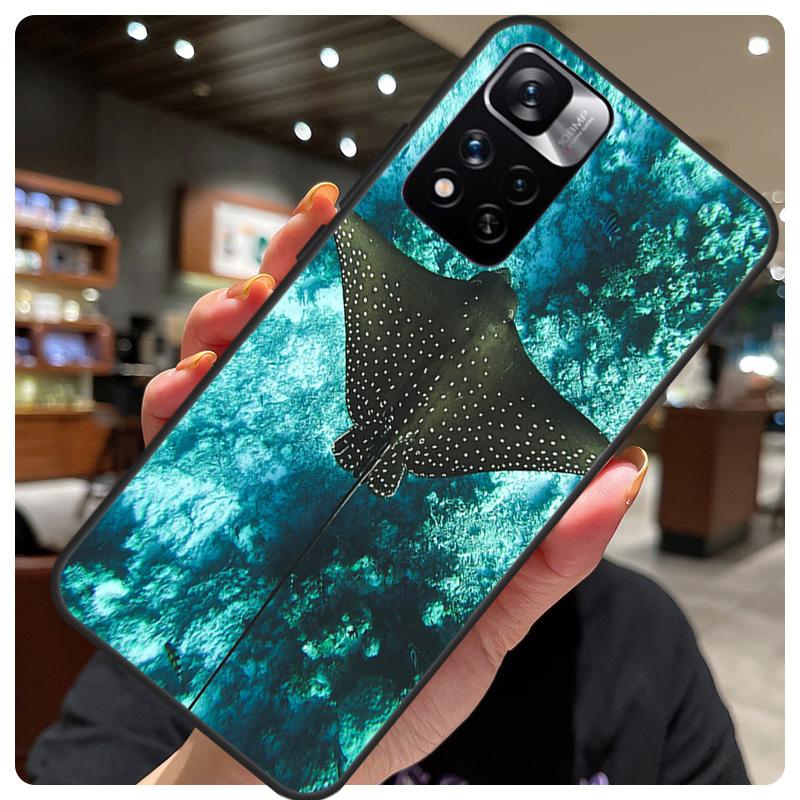 Animal Manta Ray Phone Case For Xiaomi Redmi Note 12 11 8 9 10 Pro 9S 10S 11S 12S Redmi 9 10 12 C 10A Cover