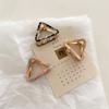 Multicolor Acetic Acid Hair Claw Small Size Geometry Shark Clip Triangle Hair Crab Clip  Party