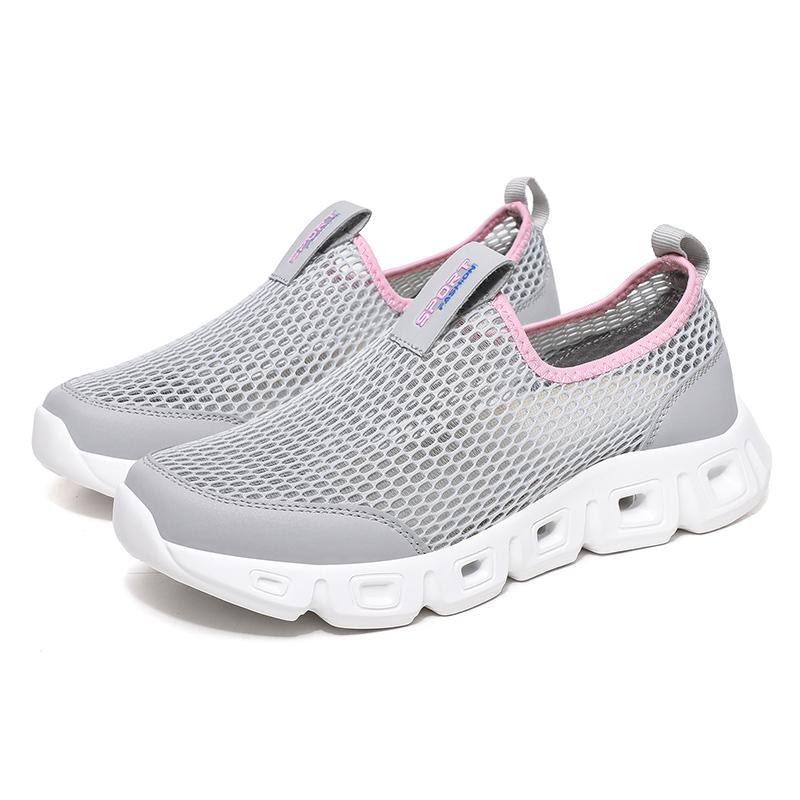 

Мужская и женская спортивная обувь — самая удобная обувь для ходьбы без стельки. Ультралегкая дышащая повседневная обувь. 36 светло-серый