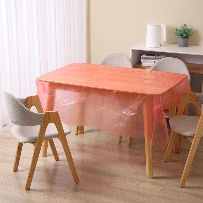 Meiliya Disposable Square Transparent Waterproof Tablecloth