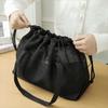 Foldable Mesh Beach Bag Drawstring Closure Large Capacity Toiletry Storage Bag Breathable Washable Toiletries Organizer Shopping