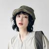 Dámský baret Vintage styl Jednobarevný Japonský styl Nastavitelný obvod hlavy Krátká krempa Malířský klobouk Každou příležitost Newsboy Cap