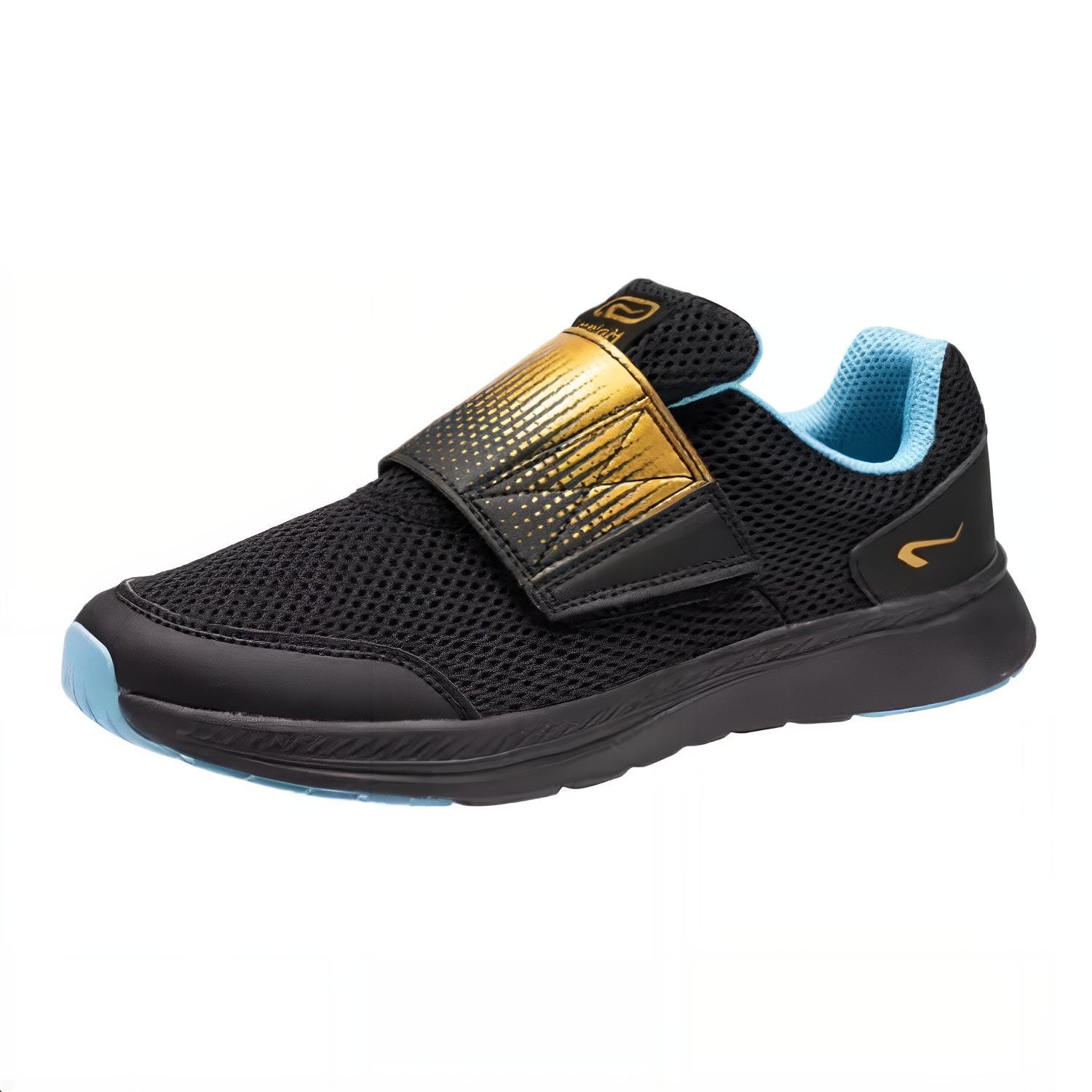 

DECATHLON Athletics Easy Physical Athletics Anti-Slip Shock Absorption Low Top Children s Running Shoes Black Gold Children s Model 37