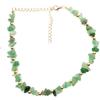 Summer Natural Gravel Collarbone Chain Necklace, Handmade Beaded Gravel Necklace Short Url N133