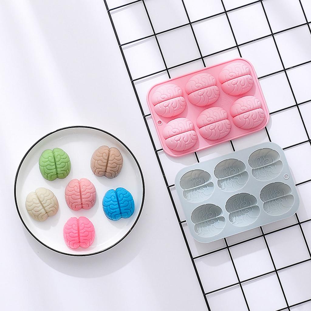 Silikonowa Forma w Kształcie Mózgu Forma do Ciasta z Fondantu Forma Czekoladowa Narzędzia do Dekorowania Ciast Akcesoria Kuchenne do Pieczenia