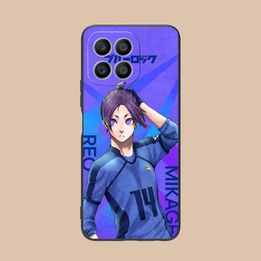 Blue Lock Reo Mikage Matte TPU Mobile Phone Case for Honor 90 80 70 60 50 30 20 10 9 8 7 Pro S SE Lite 5G Printing Cover