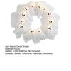 Halloween Ghost Wreath 12 Little Light-up White Ghost Wreath Front Door Hanging Decoration for Holiday Indoor Outdoor Wall Decor