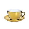 Tasse à cappuccino Cilio avec soucoupe 0,1 l dorée