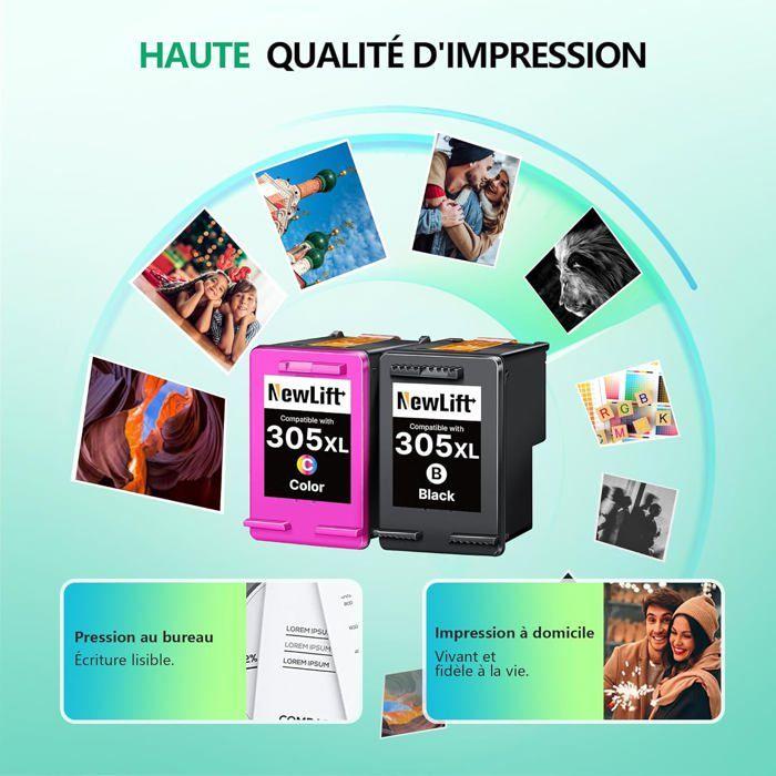 Ink Cartridge 305XL - Compatible HP - 2 Pieces - Black and Color - 700 Pages Black, 450 Pages Color