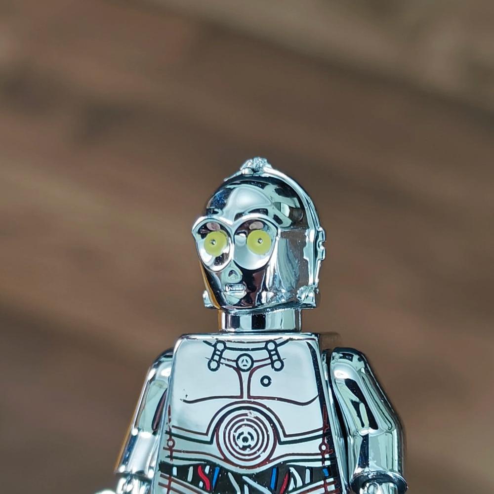 Electroplate Plating Chrome Mr Gold Building Blocks Golden Mini Action Figure Toys