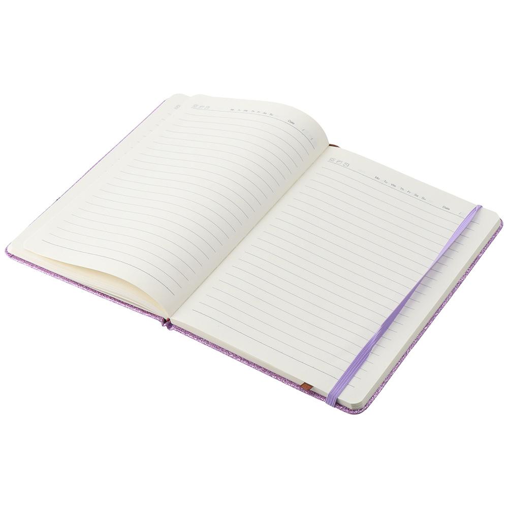 Purple Journal Notebooks 100 Lined Pages Thick Paper Notebook for Work Glitter Notebooks  Office