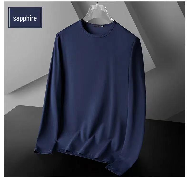 Value Vault 2024 Herfst Heren- en Dames T-shirts met lange mouwen in effen kleur - Casual, Alles-match, Ronde hals 5XL