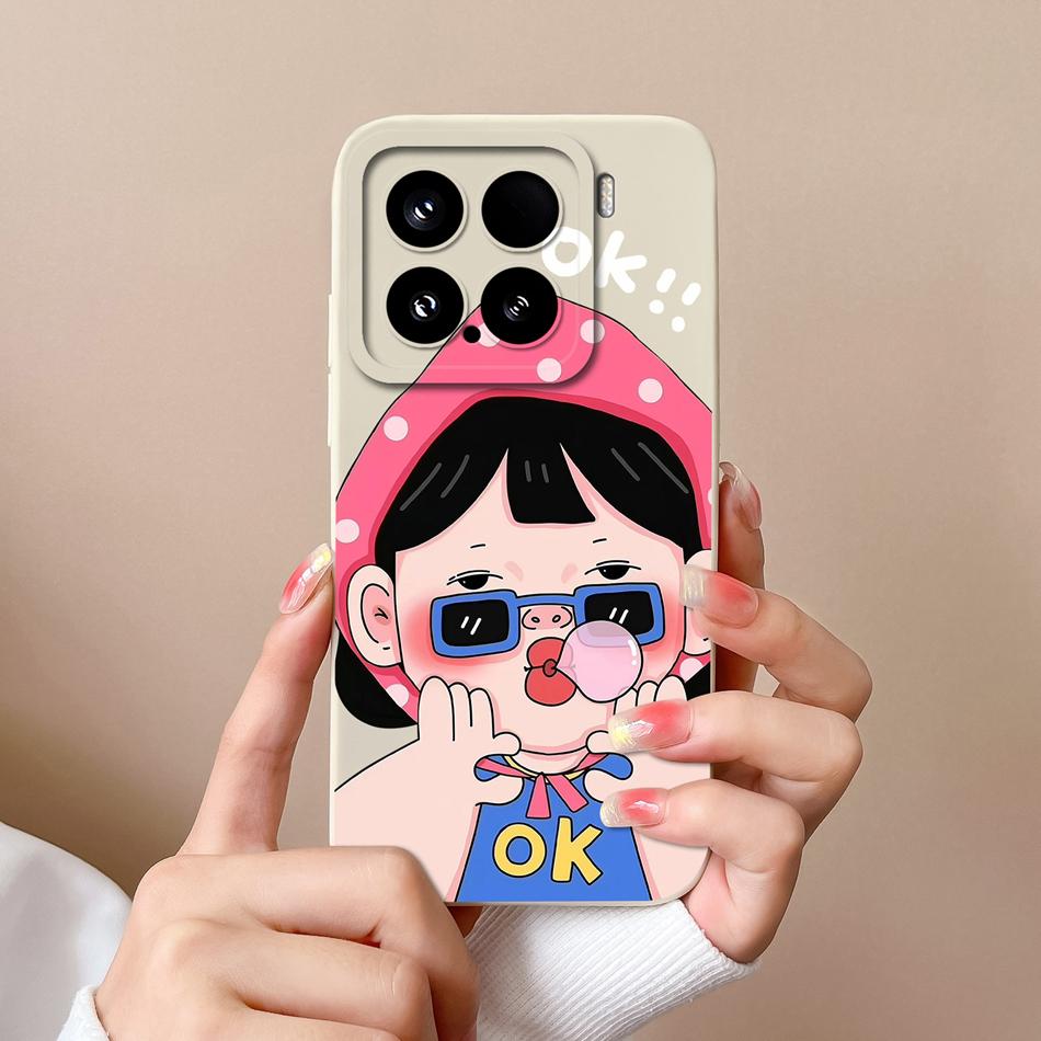 For Xiaomi 15 Pro Case For Xiaomi 14 Pro Phone Cases Various Style Soft Liquid Silicone Mi15 Mi14 Back Cover Anti Drop Bumper