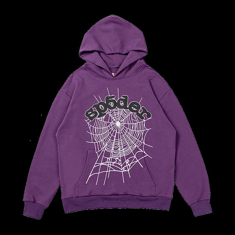 American SP5DER Spider Web Hoodie & Young Thub Trousers Sports Set for Men & Women