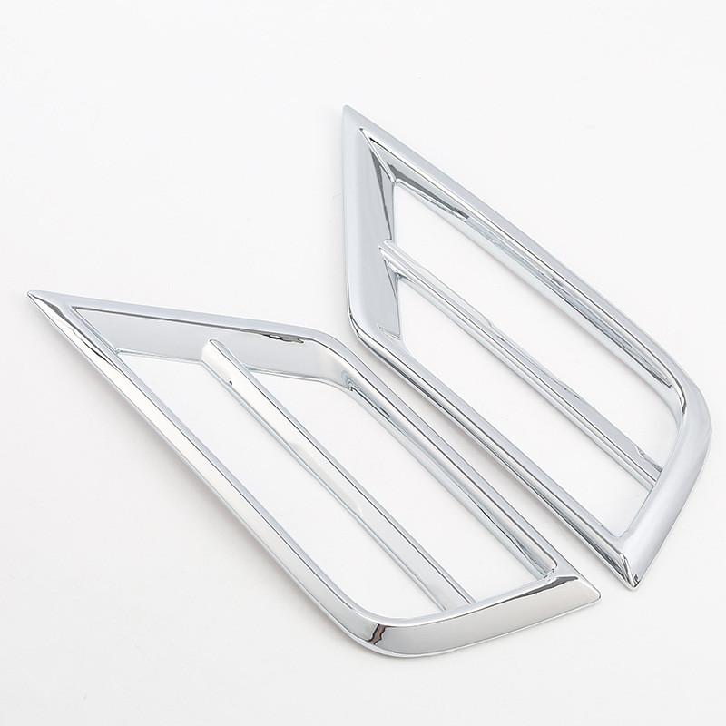 For Volkswagen VW Tiguan MK2 2017 2018-2019 ABS Chrome Front Fog Light Lamp Foglight Trim Cover Frame Car Exterior Decoration