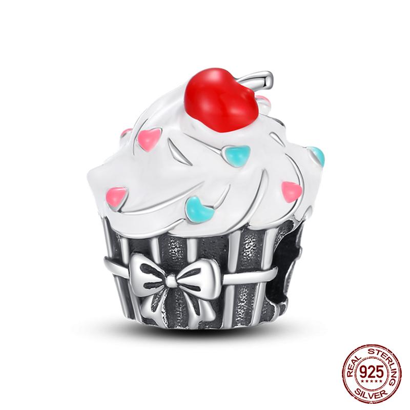 100% Copper Love Strawberry Cherry Red Series Charm Beads For Brand Original Bracelet Diy Fine Jewelry Gift