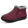 Jinshiyuan Women's Lightweight Slip-on Snow Boots - Warm Cotton Shoes for Middle-aged & Elderly
