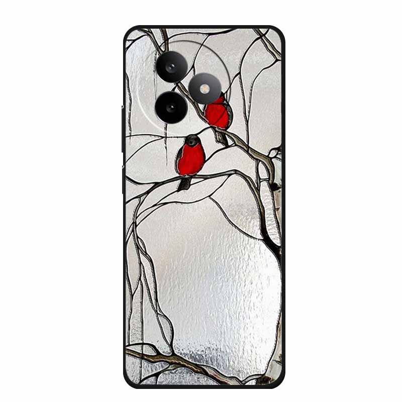 6,83" För Redmi K 80 K80 Ultra Fodral 3D Präglad Blomma Svart Silikon Mjuk Baksida Fodral För Redmi K 80 Ultra Stötsäker Fundas