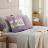 Polyester Material Cushion Cover Lavender Style Pattern Home Decor Pillowcase  Home Decor