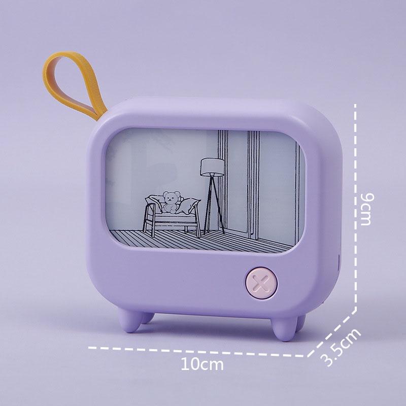 Led Light Painting USB Plug Dimming Night Lamp Gift Cartoon Night Light Night Art Frames USB Plug Decorative Lights Gifts 2 Color Change
