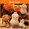 Adorable Cartoon Style Plush Persimmon And Peanut Pillow Soft Toy For Home Decoration