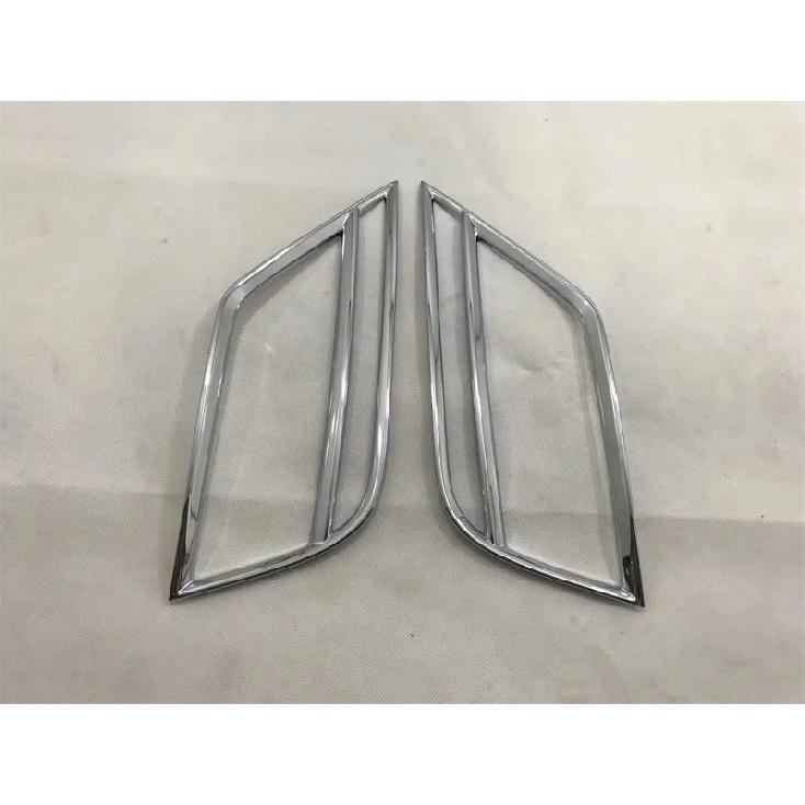 Car Styling Accessories For VW Volkswagen T-ROC 2017-2018 ABS Chrome Rear Tail Fog Light Lamp Cover Trim Foglight Strip Cover