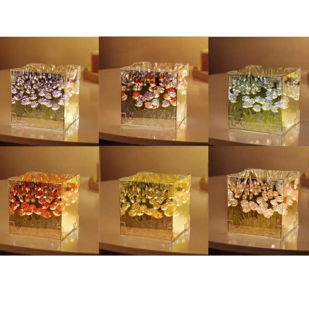Desktop Decoration Cube Night Light DIY Material Atmosphere Lamp  Living Room