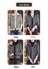 Korean Style Striped Knit Wool Cardigan - Autumn/Winter Zipper Sweater for Women