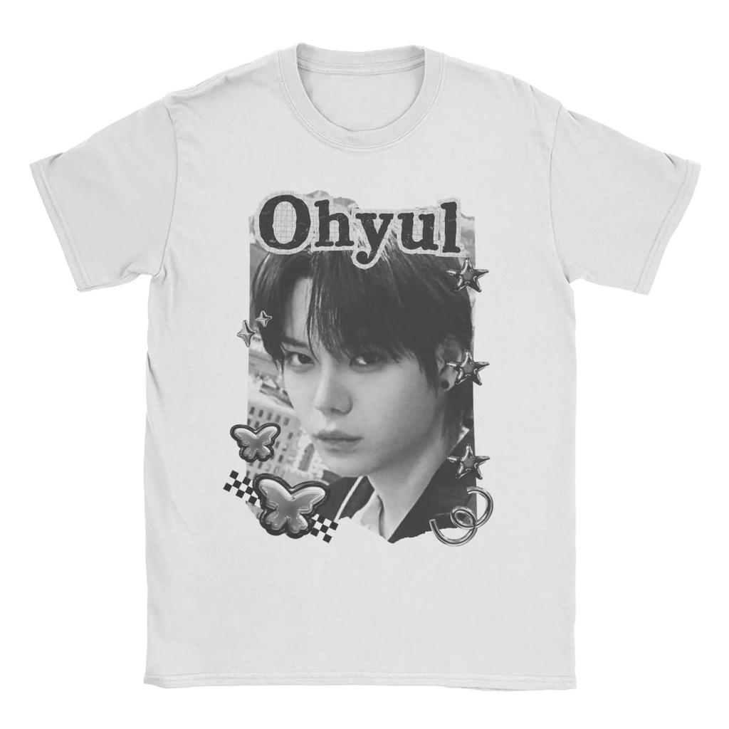 2026 Lngshot Ohyul Rising Gruppo K-Pop Hip-Hop Magliette Kpop per Uomo Donna Cotone Magliette a Manica Corta Abbigliamento Estivo