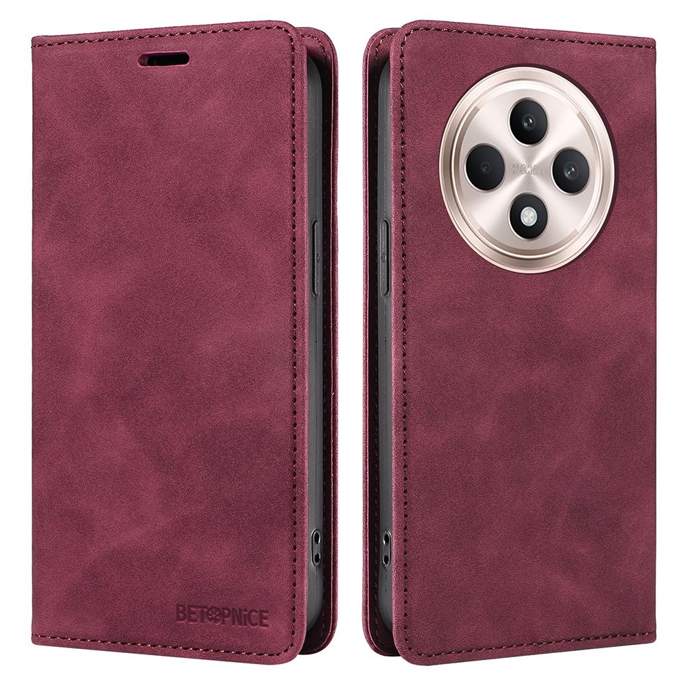 BETOPNICE 003 Dla Oppo Reno12 F 4G Etui Portfel Skórzany Pokrowiec na Telefon ze Stojakiem