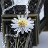 Pulseira de prata esterlina S925 estilo coreano pulseira pequena margarida fresca ornamento de girassol pulseira fashion all-match acessórios de prata