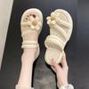 Fashion Height Shoes Slides Platform Women's Slippers and Ladies Sandals Cute with Heel Kawaii Indoor Open Toe Flower Outside on Offer Y