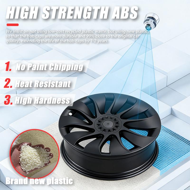 4PCS 20 Inch Hubcaps For Tesla Model Y Juniper Performance Replacement Wheel Cover AWD Full Rim Car Accessories Hub Caps 2025+