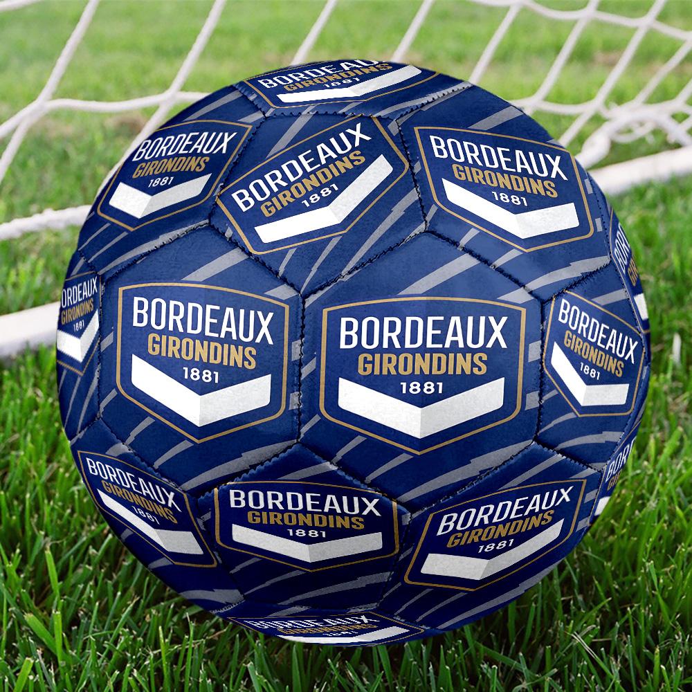 Giron-de Football Crest Printed Size 5 Soccer Balls, High-Quality, Anti-Slip, Protective Football, A Unique Gift , Birthdays, Christmas Gifts