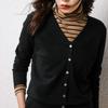 Women's Autumn/Winter 2024 Knit Cardigan Coat - Loose Fit Sweater Outerwear