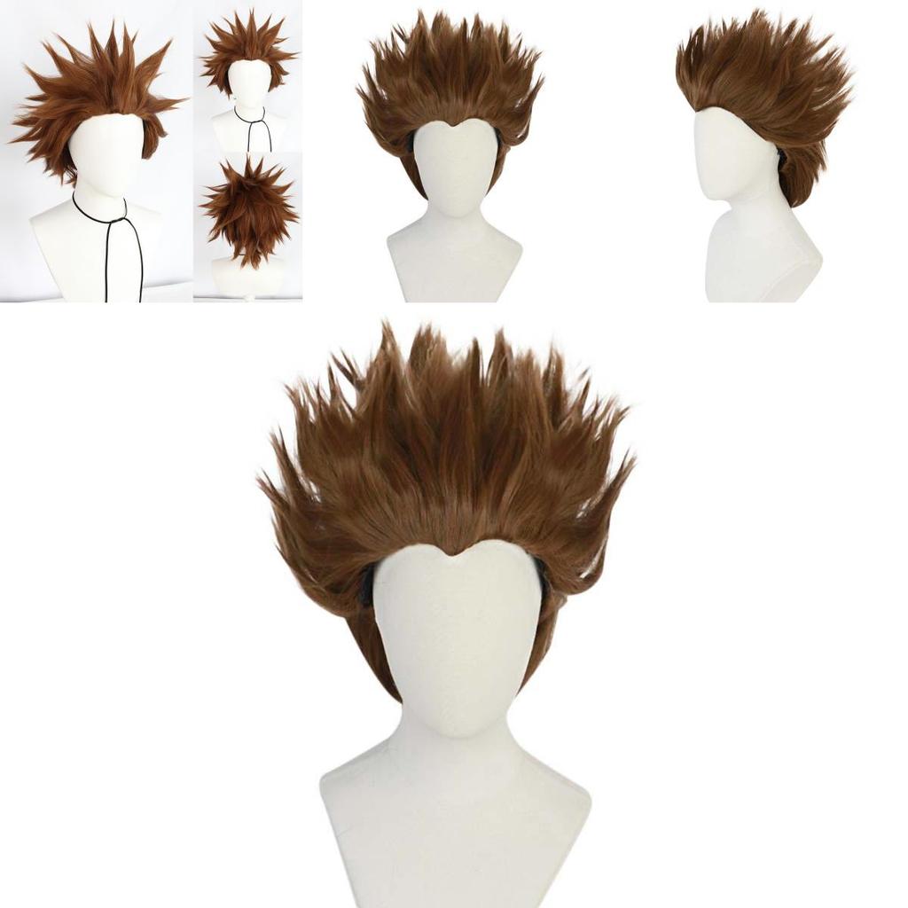 Cosplay Wig Brown Short Hair With Hightemperature Silk For Scene Role Play