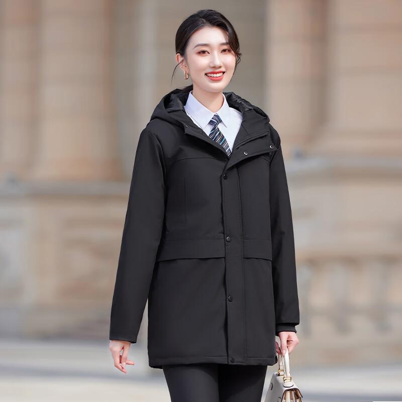 

Женская зимняя парка Tluoman с капюшоном и утеплителем XL