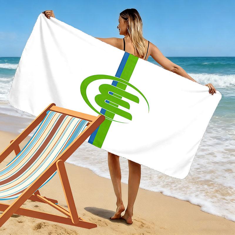 Asciugamano da Spiaggia con Stampa VfL Wolfsburg, Asciugamano Grande Morbido Asciugatura Rapida per Spiaggia Campeggio Nuoto