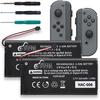 Pickle Power Joy Con Battery Replacement, 2pcs HAC-006 Battery for Nintendo Switch HAC-015 HAC-016 Left & Right Joy-Con Controller