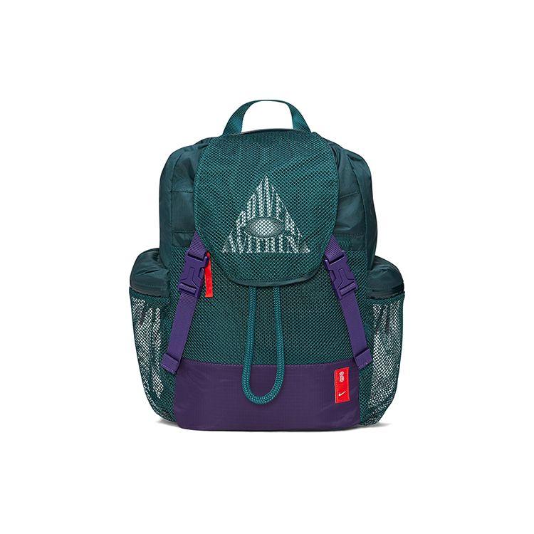 Nike Kyrie Polyester Backpack Unisex Backpacks Dark-Atomic-Teal New-Orchid Pepper-Red CU3939-300 Dark Atom Cyan/New Orchid Purple/Pepper Red