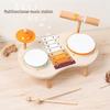 Wooden Multifunctional Music Stand: Drum Set & Xylophone Orff Percussion Toy for Kids