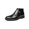 2024 Nuovi Stivali da Uomo alla Caviglia in Pelle Stile Britannico Punta Affusolata Stringati Stivaletto Uomo Scarpe Alte Taglie Forti 38-46