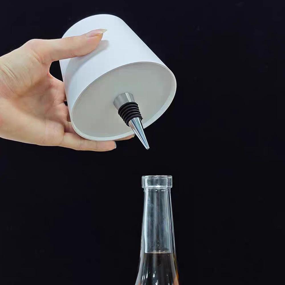 1× Rechargeable Touch Control Wireless Wine Bottle Light Head with 3 Modes Light